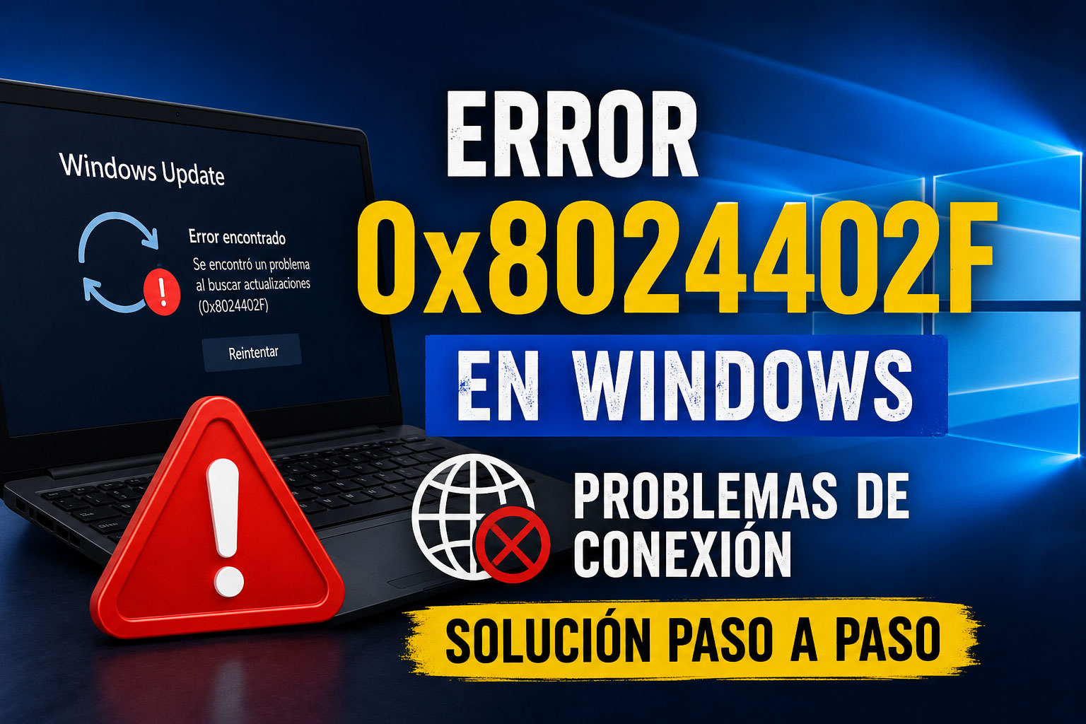 Error 0x8024402F en Windows: qué significa y cómo solucionarlo paso a paso